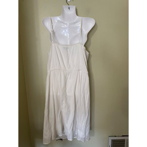 Old Navy Beachy Sundress Large Lattice Detail Event White Graduation Resort - Picture 7 of 10